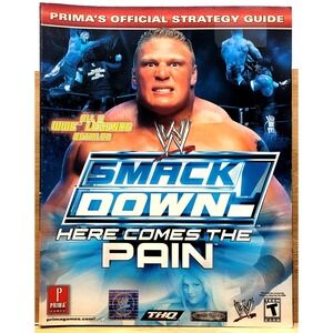WWE Smackdown! Here Comes the Pain Prima Official Strategy Guide Sony PS2 THQ